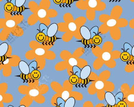 蜜蜂图案设计图片