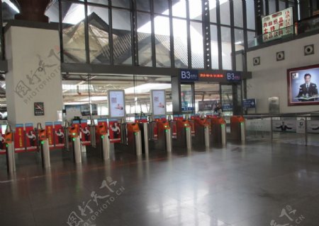 火车站闸机闸机系统图片