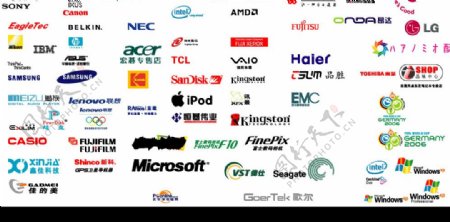 电脑电器品牌标志图片