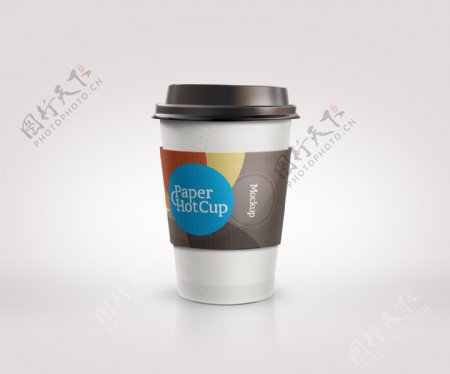 空白VI咖啡杯模板图片
