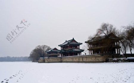 冬雪颐和园图片