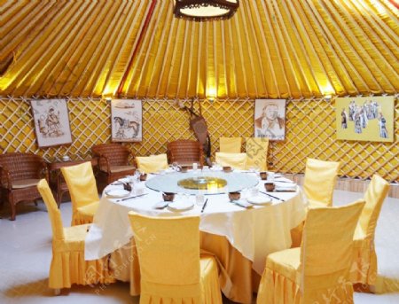 蒙古包餐厅图片