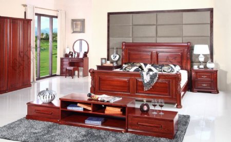 高清实木家具卧室图片