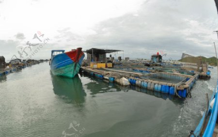 饶平讯洲岛海上渔家图片