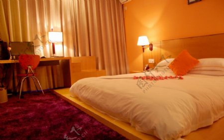 酒店日式床图片