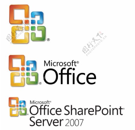 办公软件Office2007logo图片