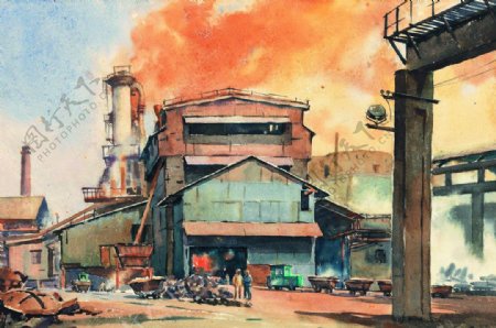 冶炼厂图片