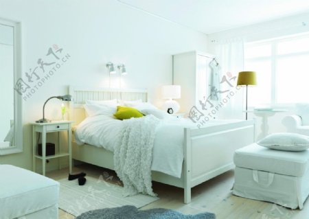 IKEA宜家白色卧室图片