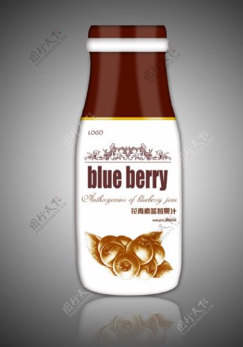 蓝莓果汁图片