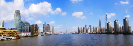上海黄浦江十六铺段图片