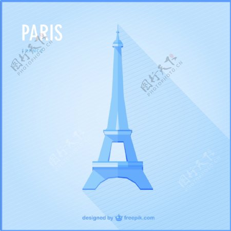 质感巴黎铁塔背景图片