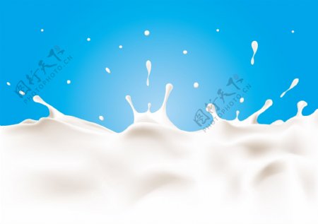 牛奶飞溅背景图片