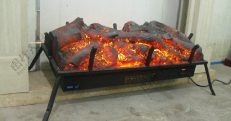 欧壁火开放式景观壁炉图片