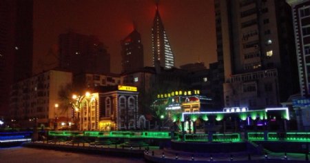 哈尔滨夜景图片
