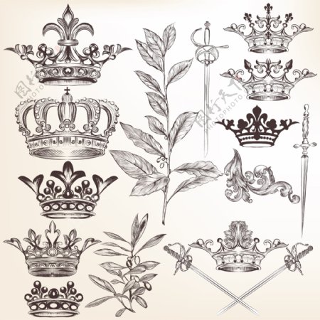 英伦皇室图标LOGO图片