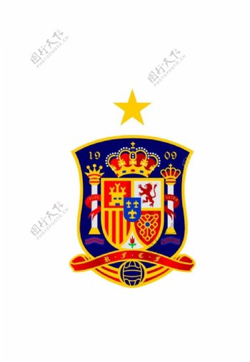 世界部分国家足球队队徽之西班牙图片