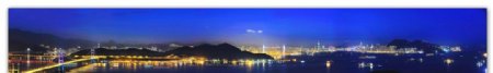 香港大屿山马湾夜景图片