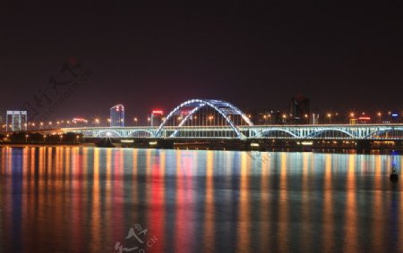 杭州复兴大桥夜景图片