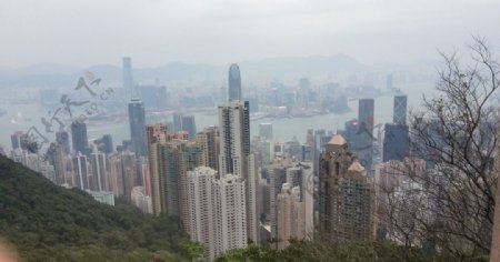 俯瞰香港全景图片