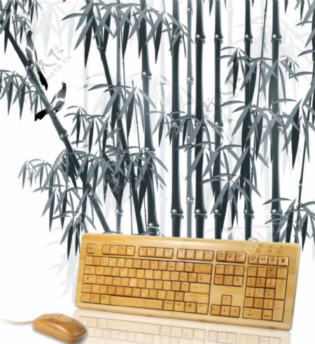 竹子键盘图片