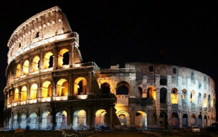 罗马夜景摄影图片