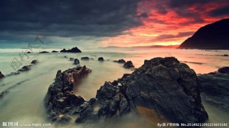 云海仙山图片