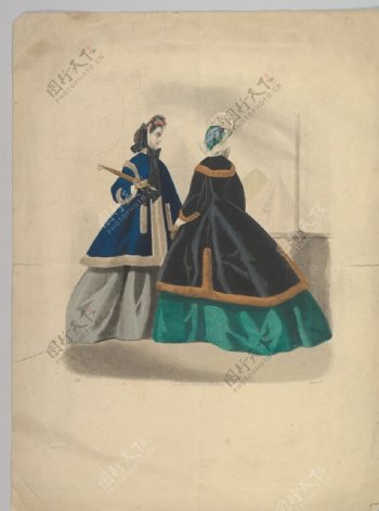 19世纪流行服饰图片