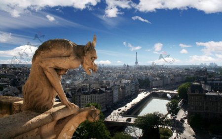 巴黎建筑景观图片