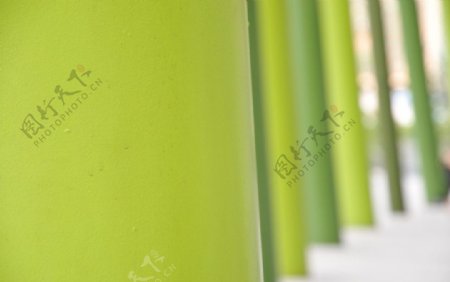 绿色柱子图片