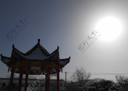 雪景隆德下雪图片