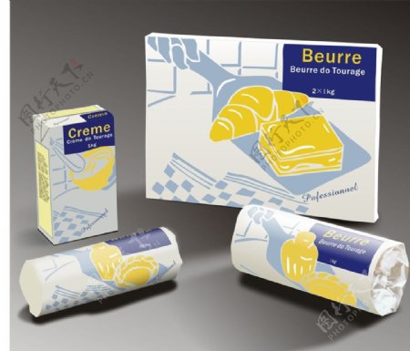 奶油包装效果图图片