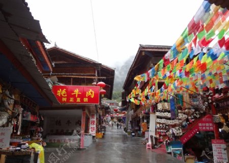 藏族街道图片
