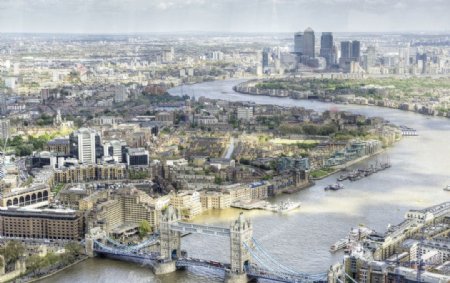 伦敦塔桥高清俯视拍片