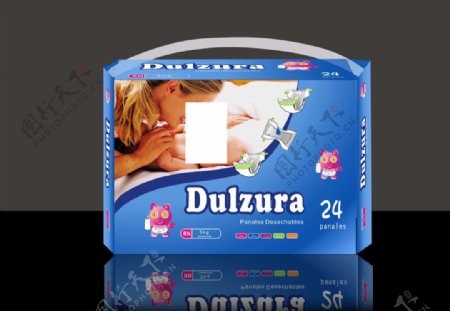 Dulzura尿裤包装展开图图片