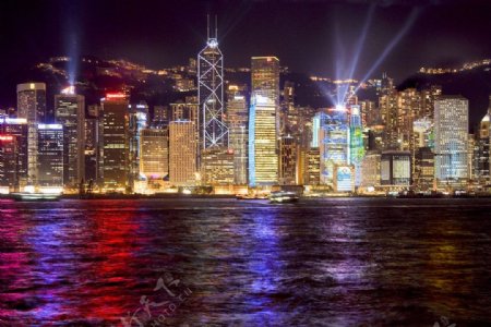 香港港口城市图片
