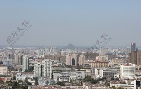 济南城区远眺图片