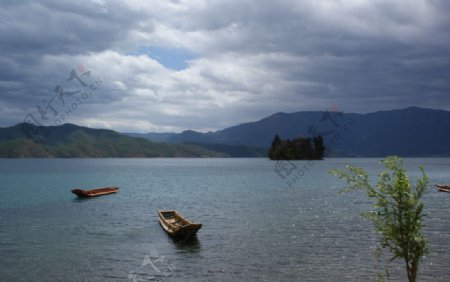 泸沽湖高清摄影图片