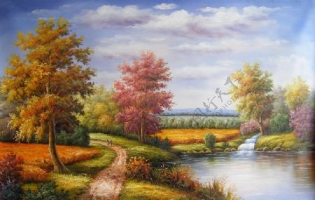 风景油画艺术图片