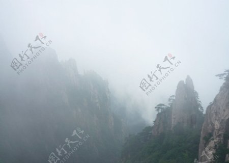 黄山雾景图片