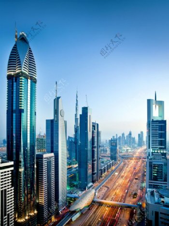 城市高楼俯瞰图图片