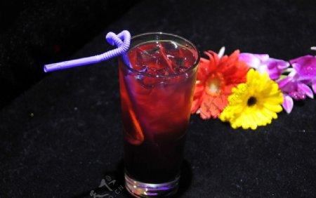 冻柠蓝莓汁图片
