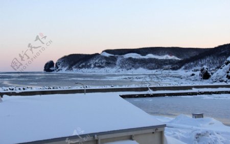 日本北海道雪景图片