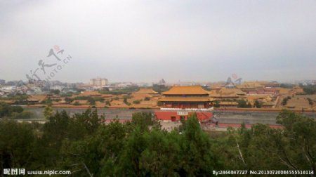 北京故宫全景图片