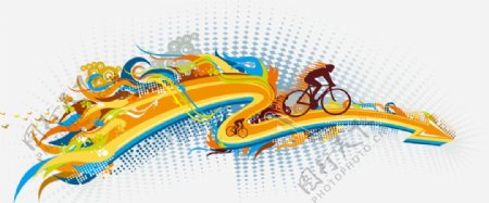 运动插图自行车运动图片