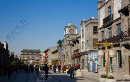 北京首都街道老街图片