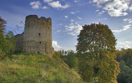 古城堡遗迹图片