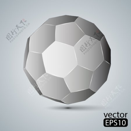 3D足球设计图片