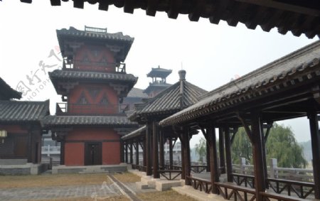 涿州影视城铜雀台图片