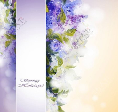 盛开鲜花花朵背景设计图片