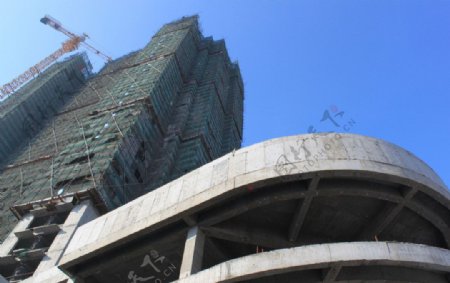 建设中的高楼图片